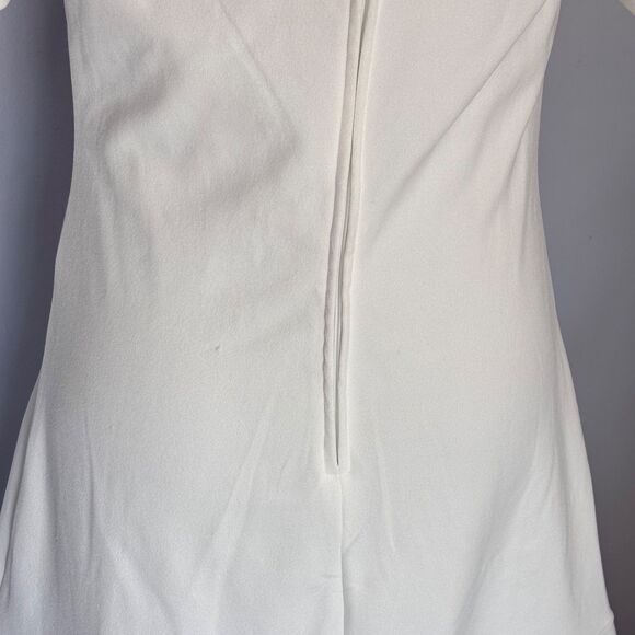 Crystal Doll Women's White Jewel Embellished Dress Juniors Puff-Sleeve Size S - Picture 6 of 16